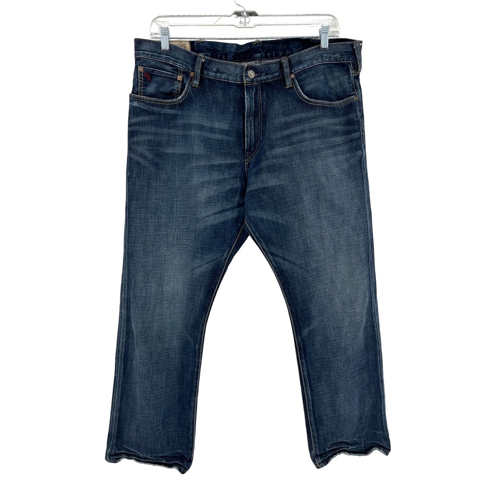 Polo Ralph‎ Lauren Mens Jeans 38x30 Dark Wash Straight Leg Denim Pants